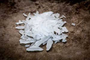A pile of meth crystals